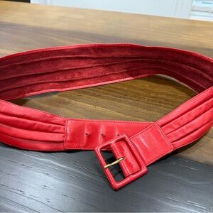 Vintage YSL red belt in excellent condition pre owned.